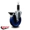 Service Caster 5'' Solid Poly Swivel 1-1/8'' Expanding Stem Caster with Brake SCC-EX20S514-SPUS-PLB-118 - alternate 3